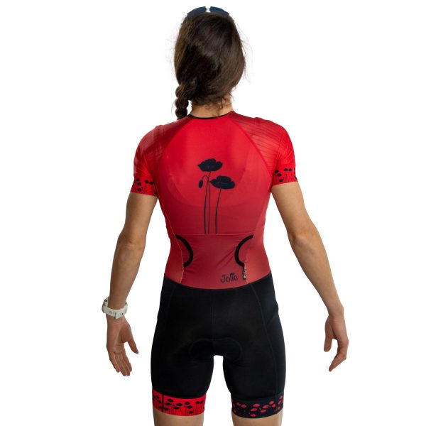 Jolieflowerpowertrisuitbackred.jpg Jolie Flowerpower Pro Triathlon Speedsuit