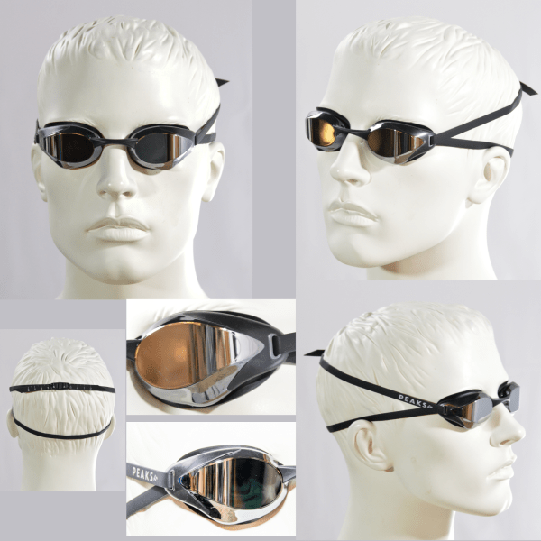 PEAKSOrcablackoverview PEAKS Orca swimming goggles with interchangeable nose bridge