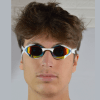 PEAKSOrcawhitefrontJules PEAKS Orca swimming goggles with interchangeable nose bridge